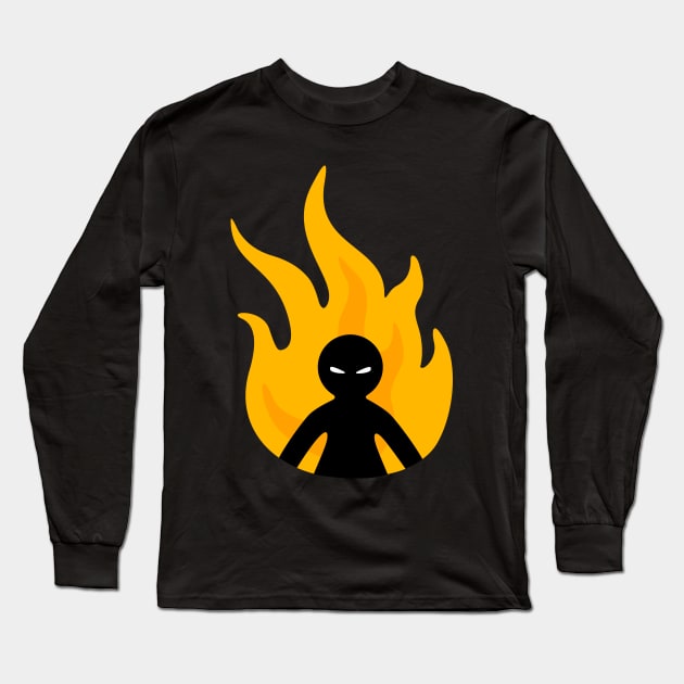 Rage - angry human Long Sleeve T-Shirt by XOOXOO